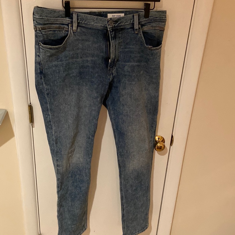 Dark wash denim jeans